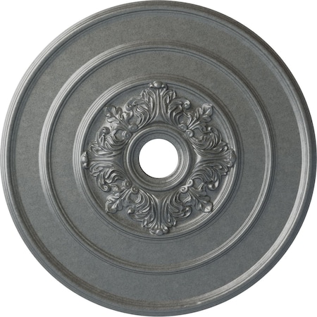 Ekena Millwork Traditional with Acanthus Leaves Ceiling Medallion, 26"OD x 3 1/8"ID x 1 1/2"P, Platinum CM26TAPLS